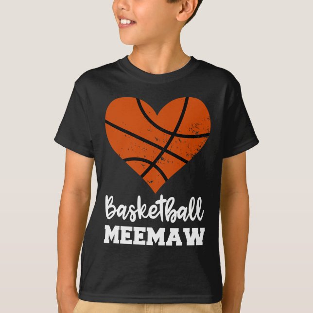 Camiseta Basquete Diversão de Basquete Vovó de Copo (Frente)