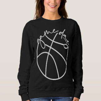 Camiseta Basquete do Dia do Jogo Vida do Basquete Para Mulh