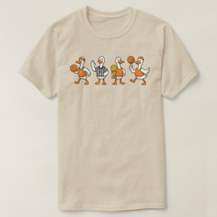 Camiseta Basquete do Ganso Bobo Cestas do Ganso Engraçado