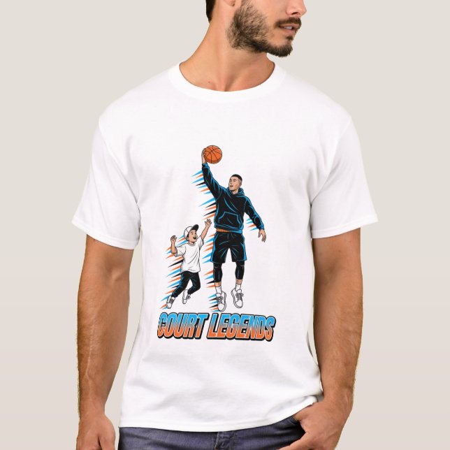 Camiseta Basquete Drip Neon Gráficos de Basquete  (Frente)
