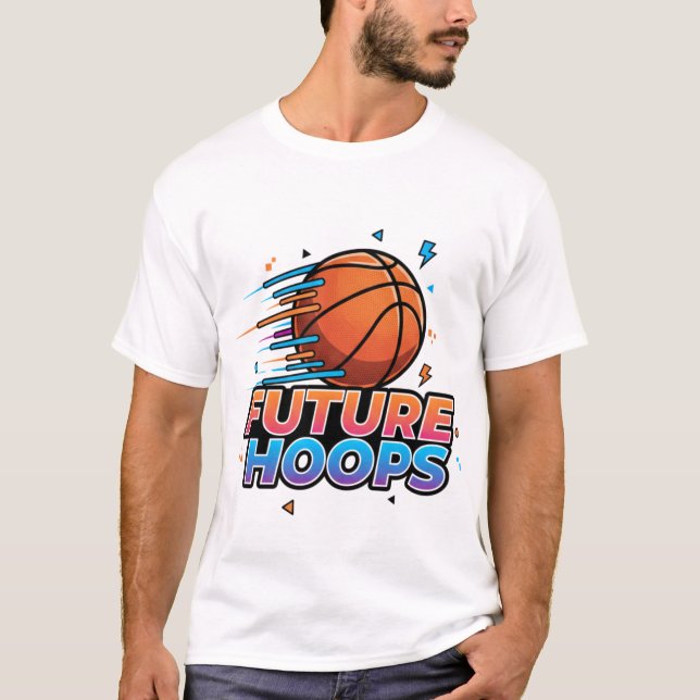 Camiseta Basquete Drip Neon Gráficos de Basquete  (Frente)