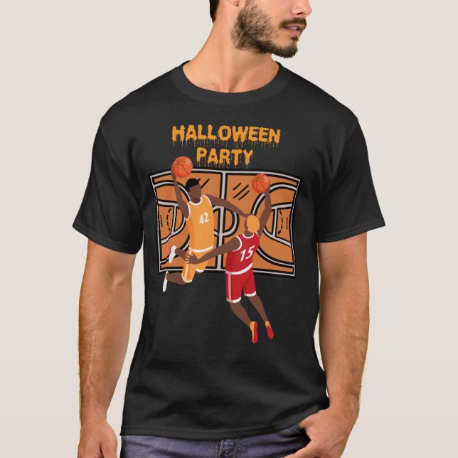 Camiseta Basquete e Halloween fantasma (Frente)