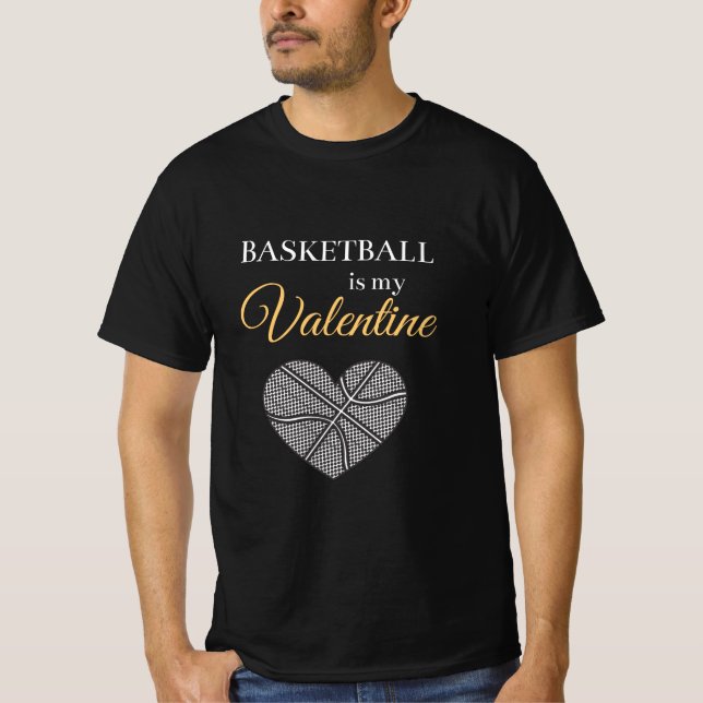 Camiseta Basquete É Meu Namorados Engraçado Amor Com Cotaçã (Frente)