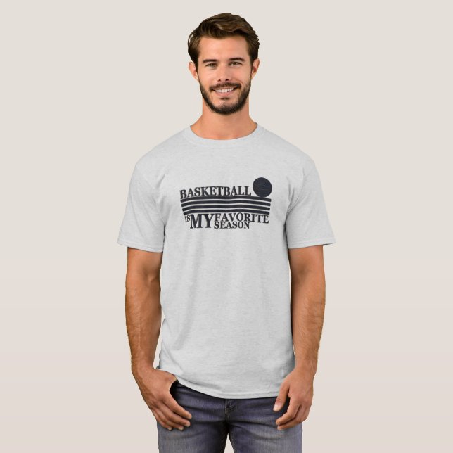 Camiseta Basquete é minha estação favorita (Frente Completa)