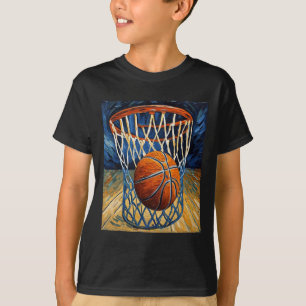 Camiseta Basquete Em Voo Que Engorda A Rede