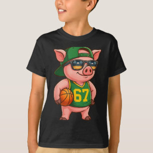 Camiseta Basquete engraçado G 67 gíria Gen Alpha Srts homen