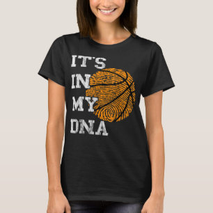 Camiseta Basquete Está Na Minha Impressão Digital De DNA A