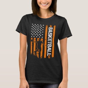 Camiseta Basquete EUA Bandeira Equipe de Basquete dos EUA