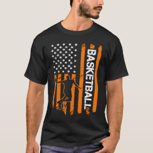 Camiseta Basquete EUA Bandeira Equipe de Basquete dos EUA
