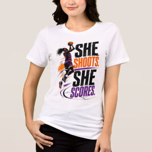 Camiseta Basquete Feminino Ela Arremessa Ela Marca