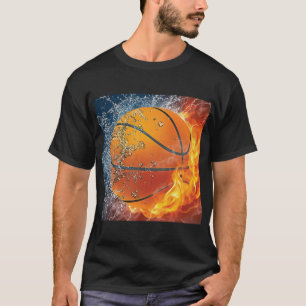 Camiseta Basquete flamejante