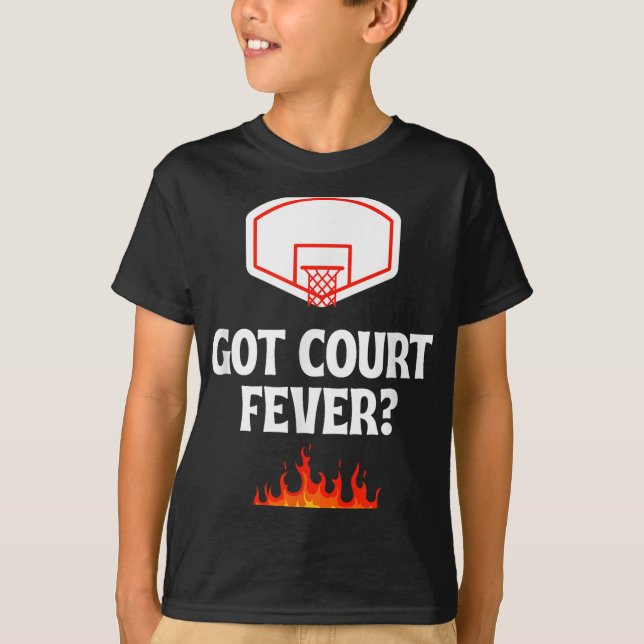 Camiseta Basquete - Ganhou Febre de Corte_ - Design de Tóqu (Frente)
