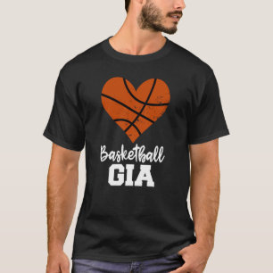 Camiseta Basquete Gia Basball Heart Avó Gia