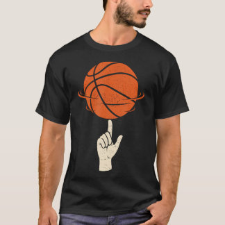 Camiseta Basquete Giratório - Fã de Basquete Jogador de Bas