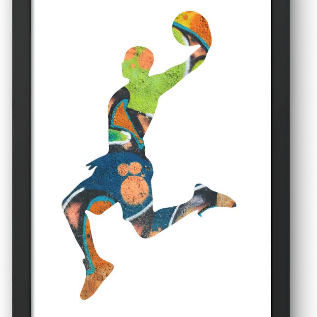 Camiseta basquete grafite Silhouket Basball (Criador carregado)