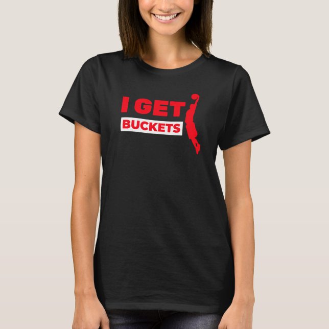 Camiseta Basquete I Obter Baldes (Frente)