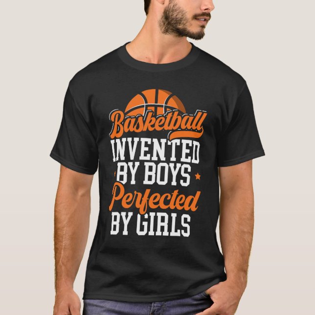 Camiseta Basquete Inventado Por Boys Hoop Junkie Basball (Frente)