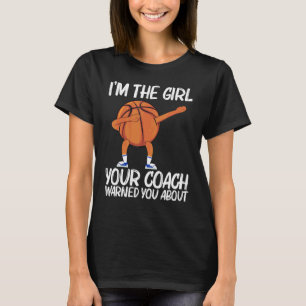 Camiseta Basquete Legal Para Garotas Crianças Bola de Dabbi