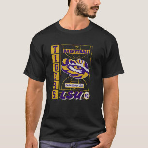 Camiseta Basquete LSU Tigers Vintage Court Preto