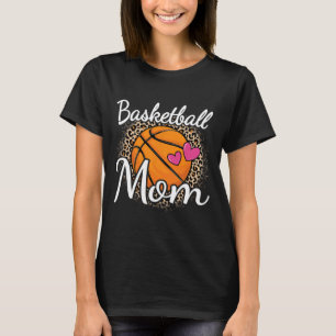 Camiseta Basquete Mãe Leopardo Imprime Mama