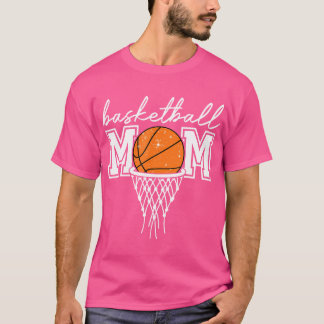 Camiseta Basquete Mãe Mãe Leopardo Rede de Hoop de Basquete