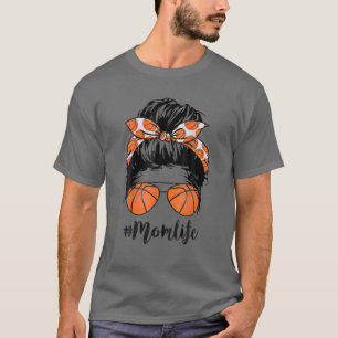 Camiseta Basquete Mãe Vida Mensageira Arma Orgulho Mulhere