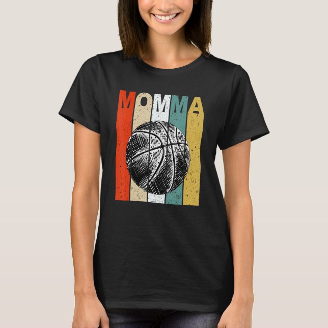 Camiseta Basquete Mãe Vintage Gift (Frente)