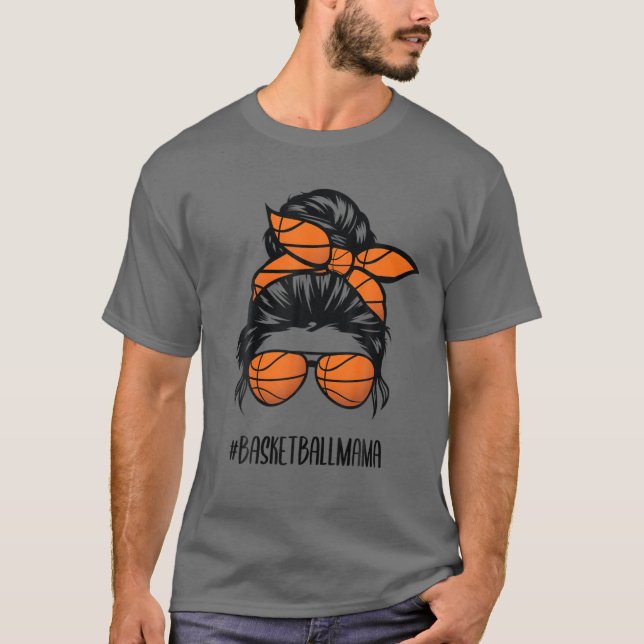 Camiseta Basquete Mama Vida Má Óculos de Cabelo Maluco (Frente)