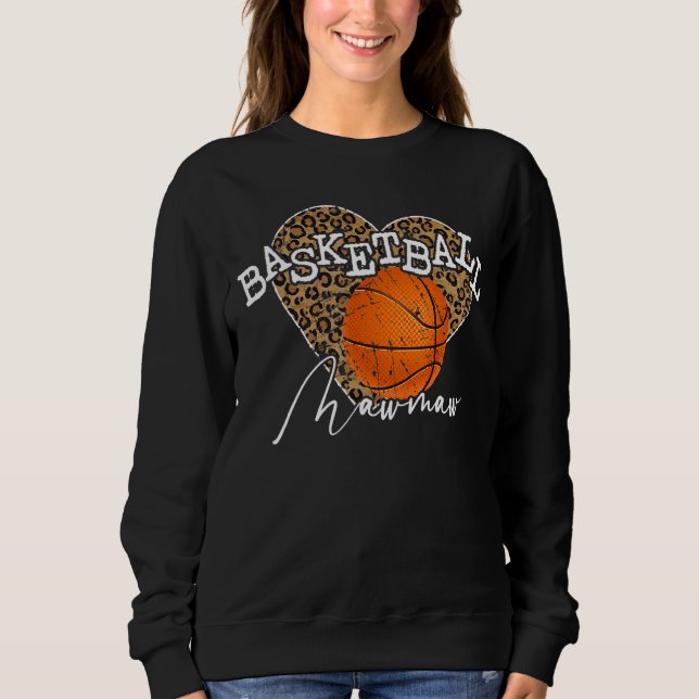 Camiseta Basquete Mawmaw Leopard Heart Basquete (Frente)