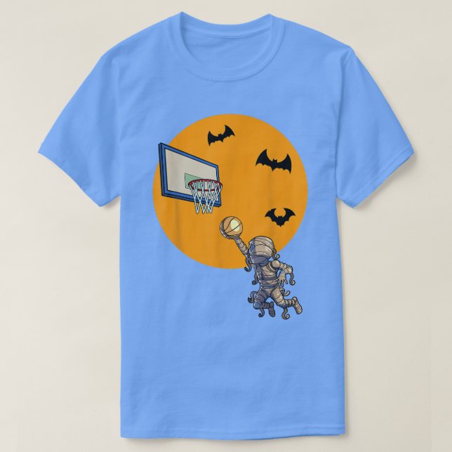 Camiseta Basquete Mummy Halloween Men (Frente do Design)
