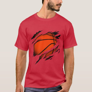 Camiseta Basquete na paixão dos jogadores de basquete do co