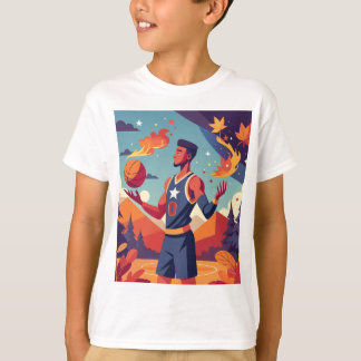 Camiseta Basquete Na Queda