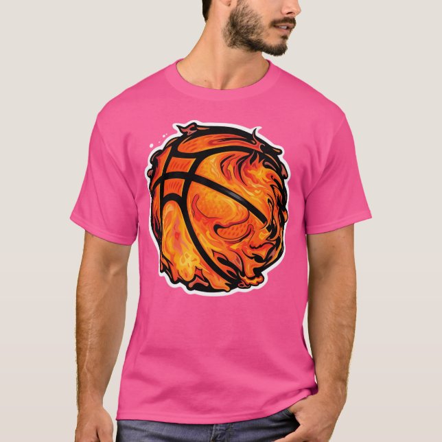 Camiseta Basquete No Fogo (Frente)