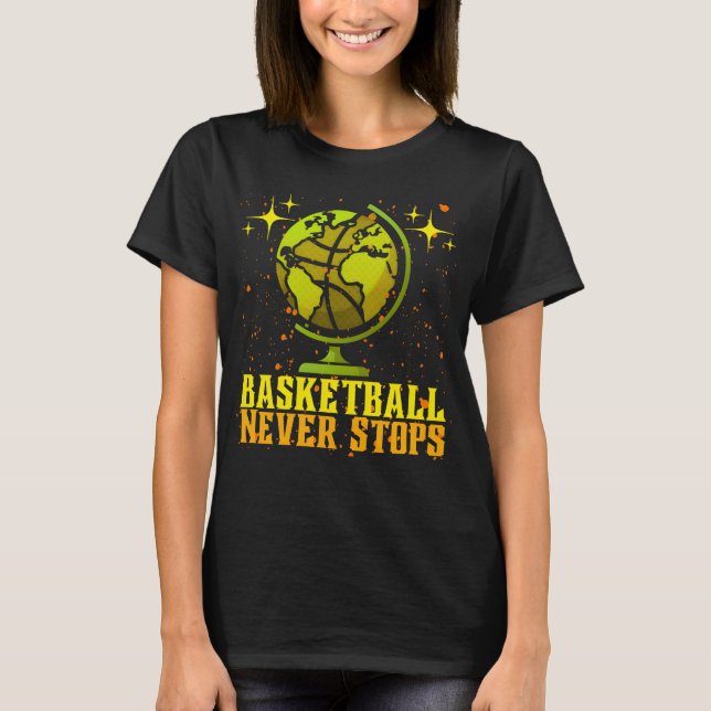 Camiseta Basquete nunca pára (Frente)