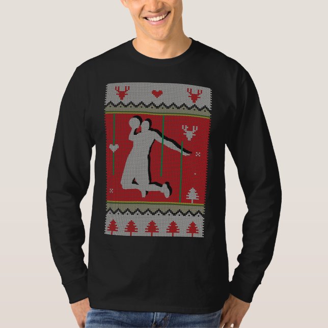 Camiseta Basquete Para O Natal (Frente)