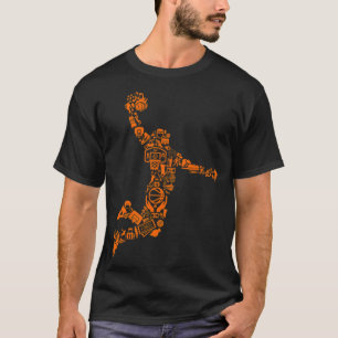 Camiseta Basquete parece ser medicina de arte vermelha