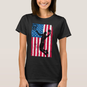 Camiseta Basquete Patriótico Americano 4 De Julho Bandeira