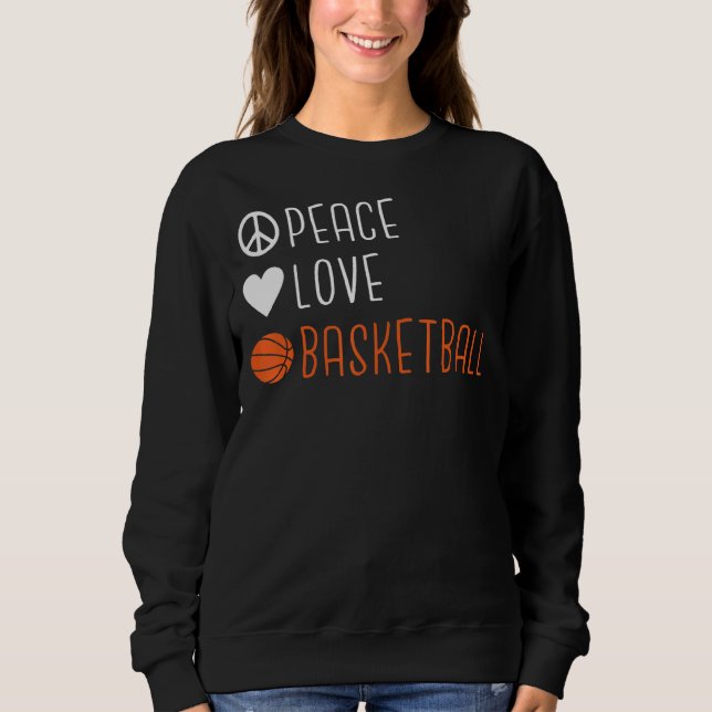 Camiseta Basquete Peace Love (Frente)