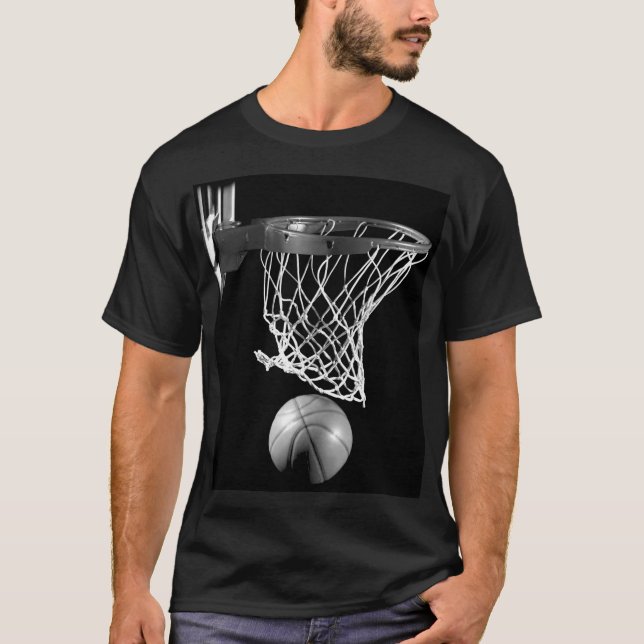 Camiseta Basquete preto e branco (Frente)
