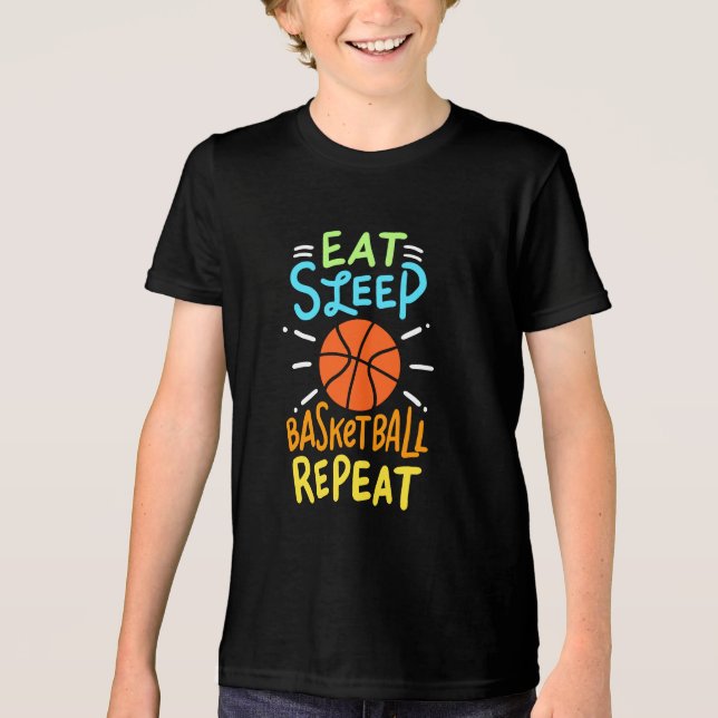 Camiseta Basquete - Repetição de Basquete no Sono (Frente)