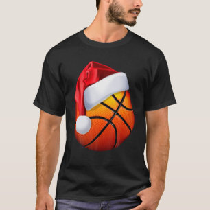 Camiseta Basquete Santa Hábito Natal Engraçados Jogadores