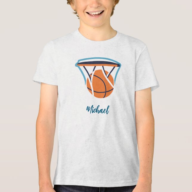 Camiseta Basquete Seu Nome Pessoal (Frente)
