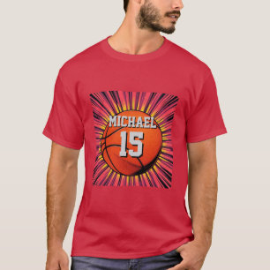 Camiseta Basquete Seu Nome Pop Art