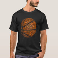 Basquete Silhout Word Cloud Basball