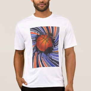 Camiseta Basquete Urbano Abstrato Grunge Retrô Esportes