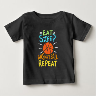 Camiseta Basquetebol - Comer Dormir Basquetebol Repetir