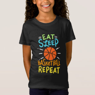 Camiseta Basquetebol - Comer Dormir Basquetebol Repetir