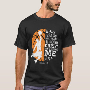 Camiseta Basquetebol Cristão Posso Fazer Todas as Coisas At