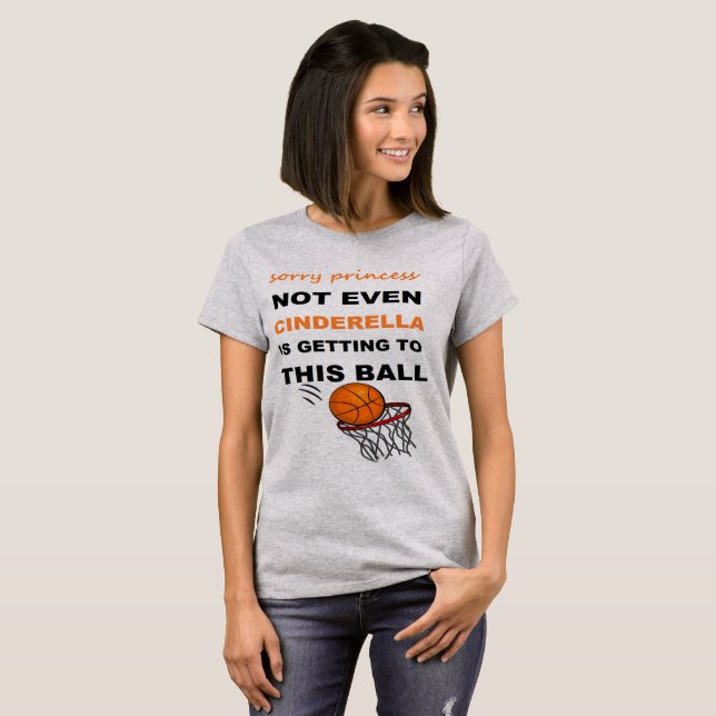 Camiseta Basquetebol da princesa (Frente Completa)