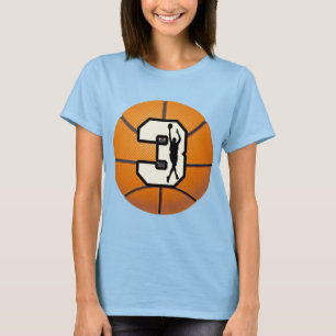 Camiseta Basquetebol e jogador do número 3